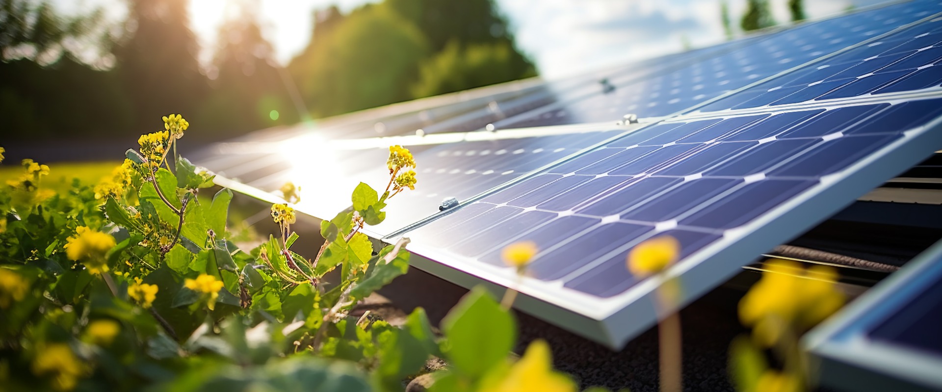 Nahaufnahme Solarpanels